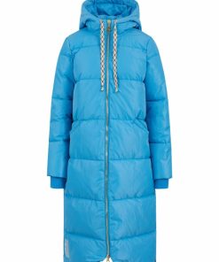 Jakker Og Frakker Coster Copenhagen  | Lang Puffer Jakke Coastal Blue